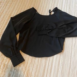 LULU'S BLACK BLOUSE